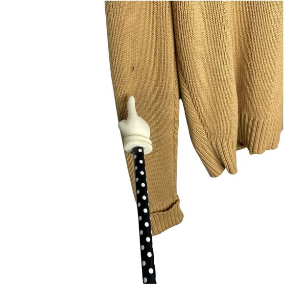 Lauren Ralph Lauren Cardigan Womens Size Medium Brown Sweater Toggle Button - Picture 7 of 10